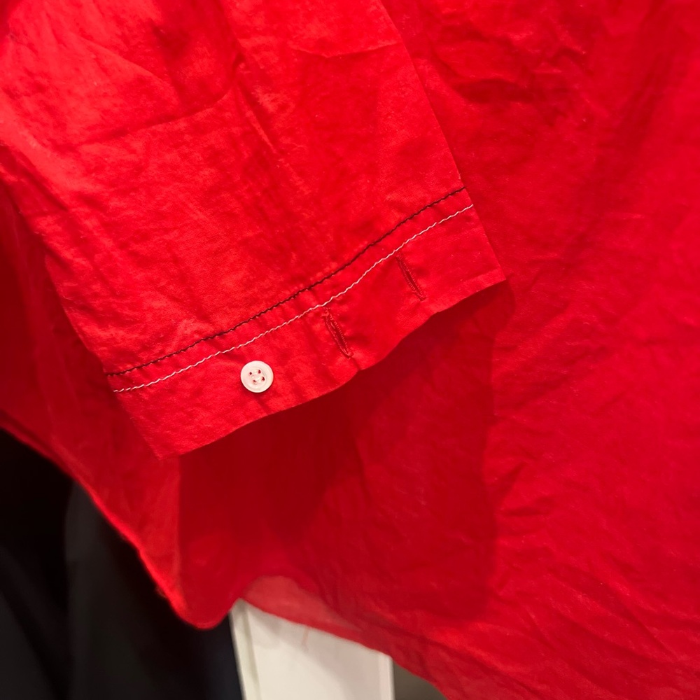 Billy Reid red long sleeve size XS - Picture 4 of 5